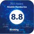 2015 Awrad Winner Nissin Namba Inn 8.8 Booking.com