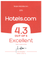 Hotels.com 4.3 Excellent